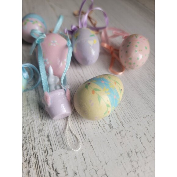 Easter bunny egg air balloon ornament Xmas spring - Picture 8 of 9